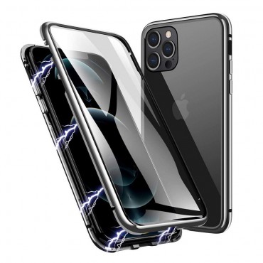 Mágneses Full-body tok "Stronghold" iPhone 11 Pro készülékekhez - ezüst