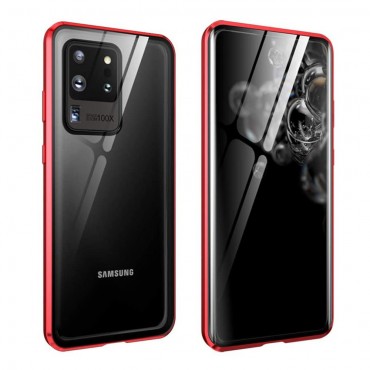 Mágneses Full-body tok "Stronghold" Samsung Galaxy S20 Ultra készülékekhez - piros