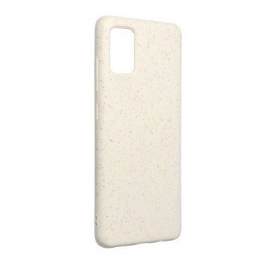 Biológiailag lebomló és környezetbarát tok "Zero Waste" Samsung Galaxy A42 5G készülékekhez - fehér