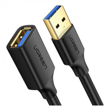 USB - női USB kábel Ugreen "Connect" - 1m - fekete