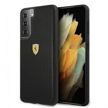 Eredeti tok Ferrari "On Track" Samsung Galaxy S21 Plus készülékekhez - fekete