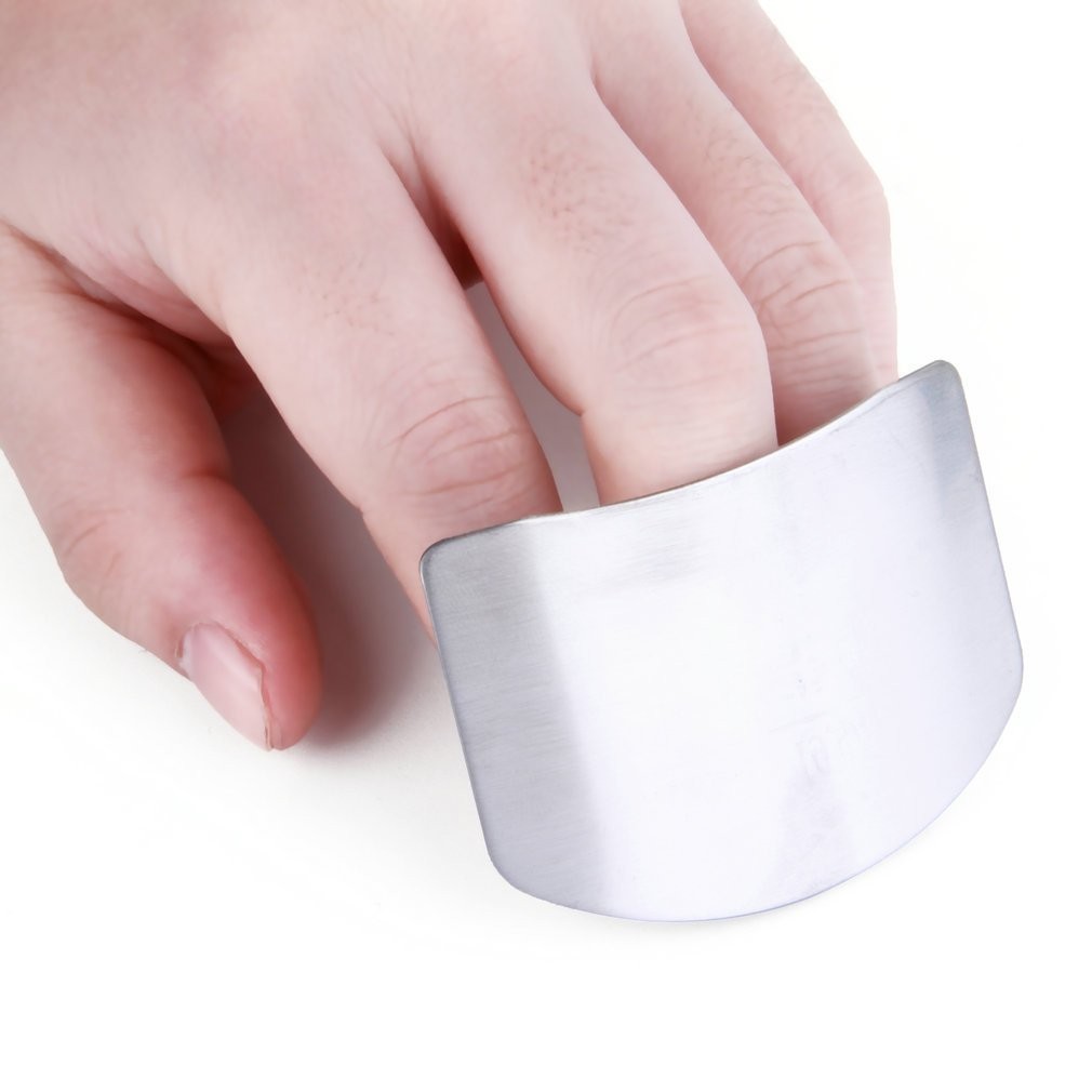 Ujjvédő rozsdamentes acélból "Finger Shield" biztonságos vágásra késsel