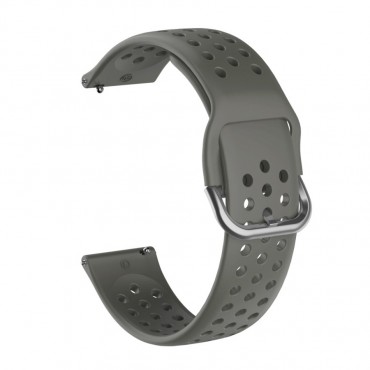 Szilikon óraszíj "Hollow" Huawei Watch GT2 42mm készülékekhez - szürke