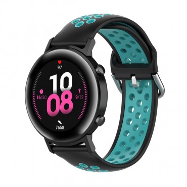 Szilikon óraszíj "Dots" Huawei Watch GT2 42mm készülékekhez - zöld