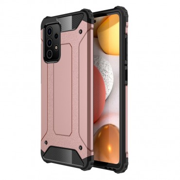 Strapabíró tok "Rock" Samsung Galaxy A72 / Galaxy A72 5G készülékekhez - rózsaszín