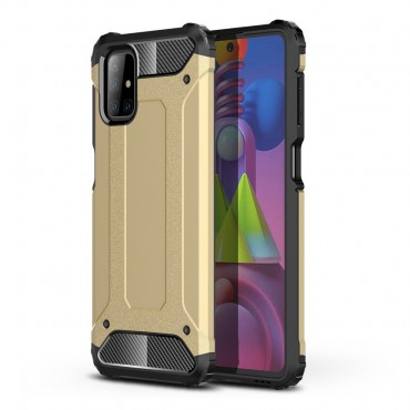 Strapabíró tok "Rock" Samsung Galaxy M51 készülékekhez - arany