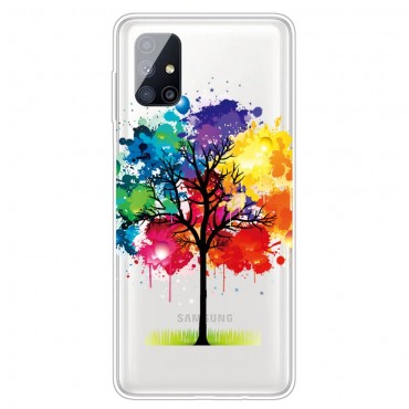 TPU gél tok "Rainbow Tree" Samsung Galaxy M51 készülékekhez