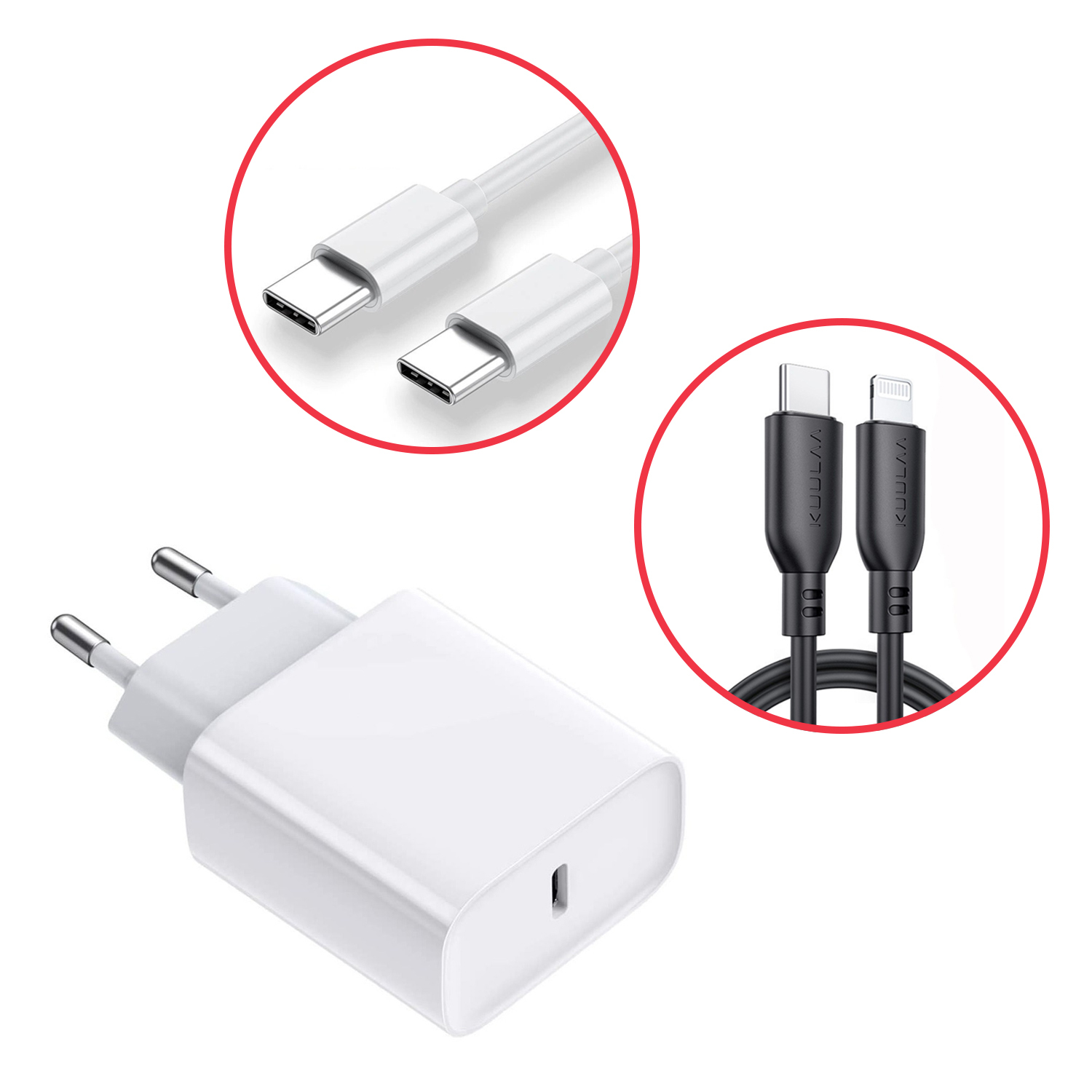 Starter pack töltő csomag fali adapterrel USB-C bemenettel és kábellel