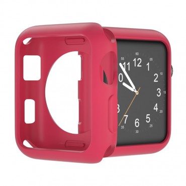 TPU gél tok Apple Watch Series 1 / 2 / 3 38mm készülékekhez - piros