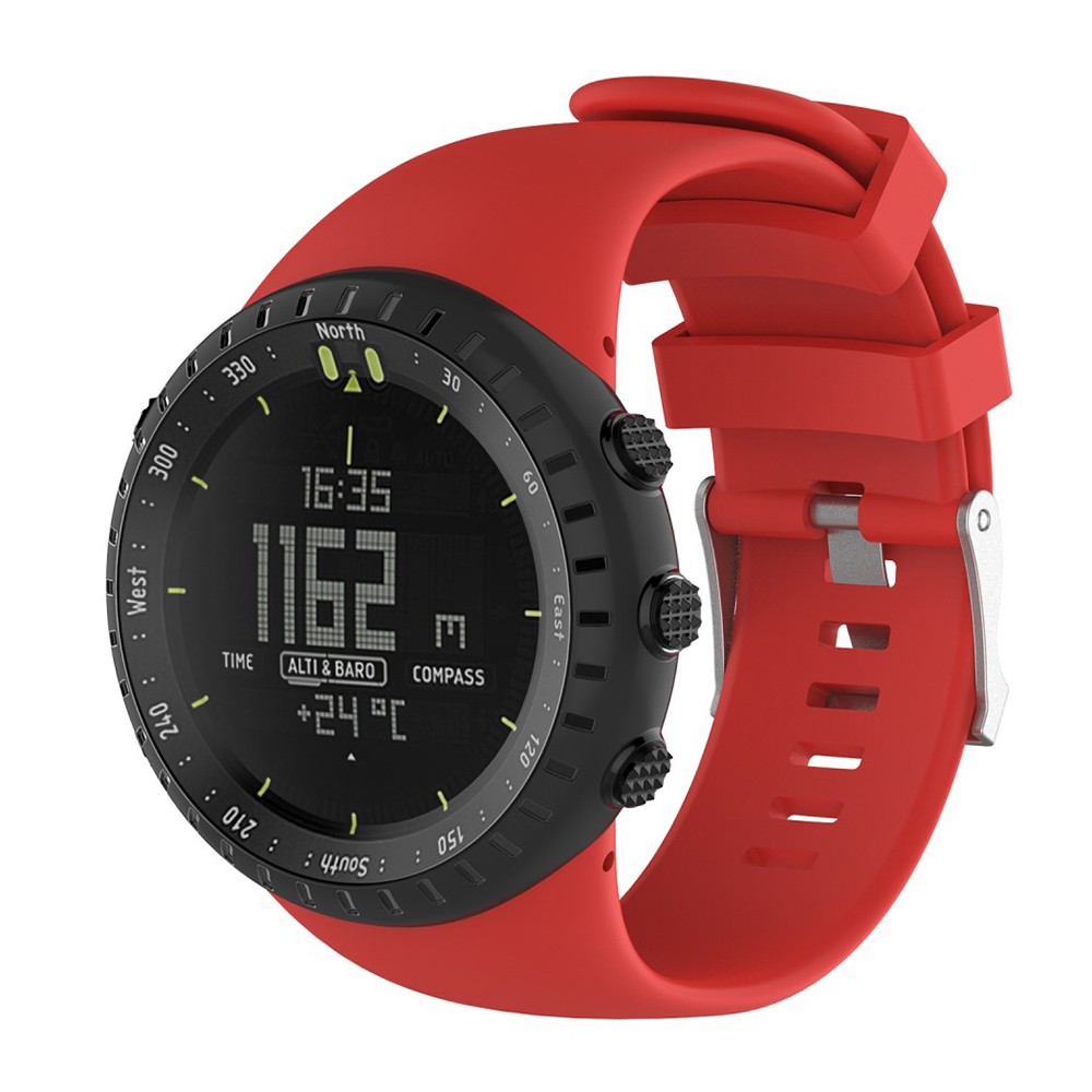 Szilikon óraszíj "Smooth" Suunto Core órákhoz felszereléssel cserére - piros