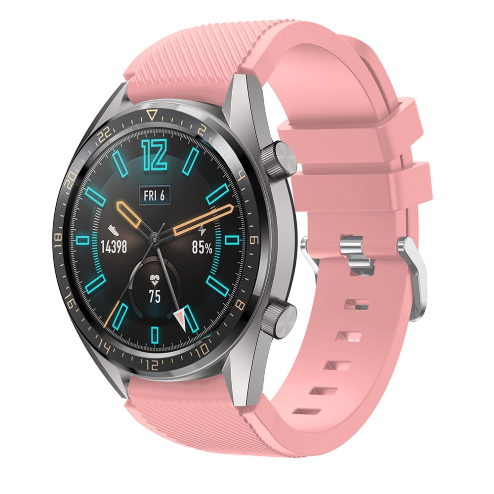 Szilikon óraszíj "The Grip" Garmin Vivoactive 4 / Samsung Galaxy Watch 46mm / Watch 3 45mm / Huawei Watch GT / GT2 46mm / GT 2e / Huami Amazfit Stratos órákhoz - rózsaszín
