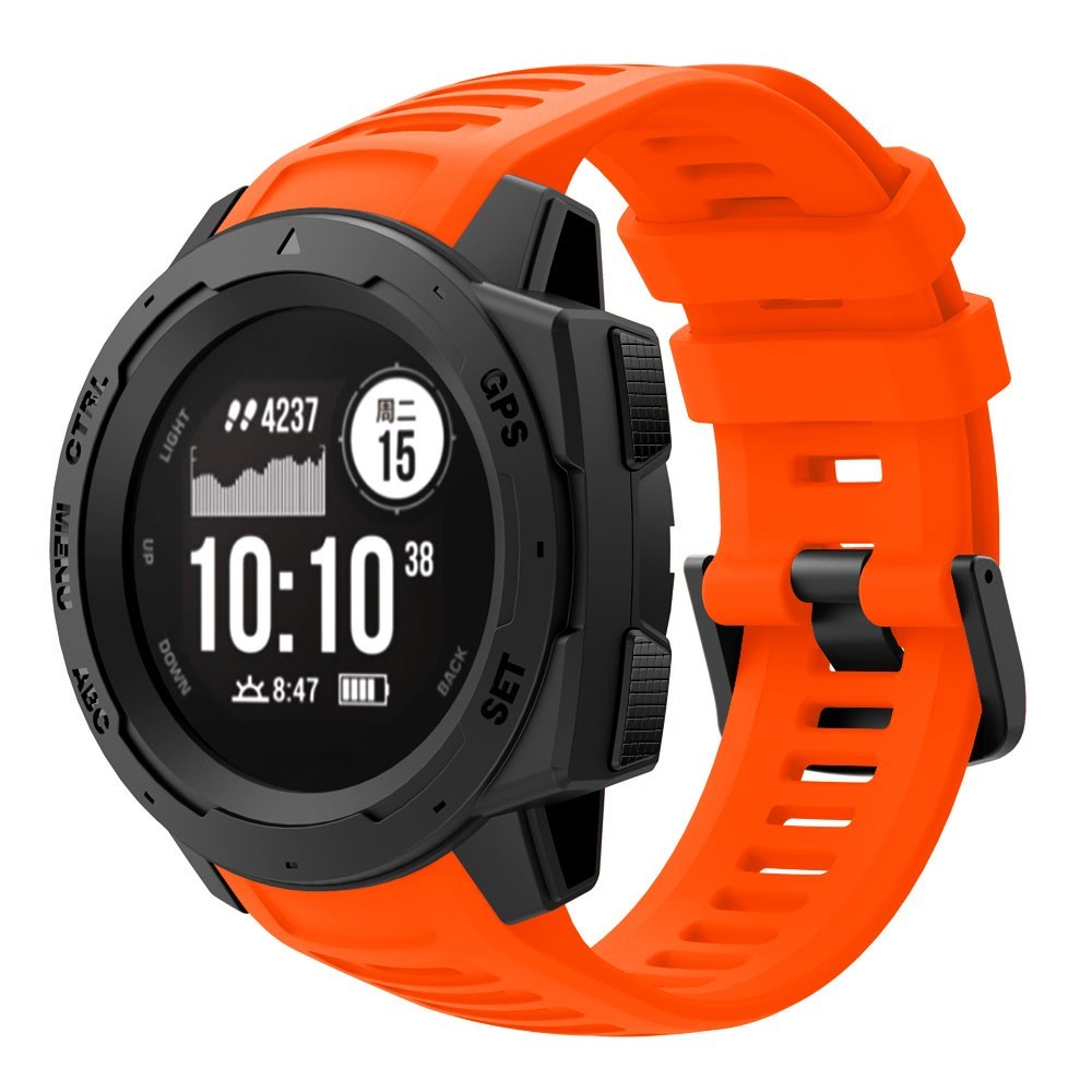 Szilikon óraszíj "AirFlow" Garmin Instinct órákhoz - narancssárga