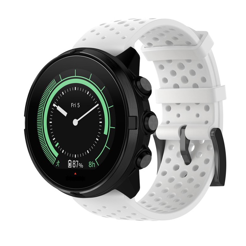 Szilikon óraszíj "Hollow" Suunto 9 órákhoz - fehér