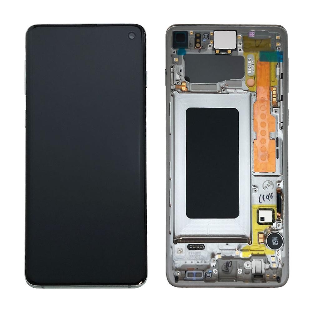LCD kijelző Samsung Galaxy S10 készülékekhez - fekete - OEM - AAA minőség