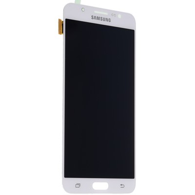 LCD kijelző Samsung Galaxy J7 2016 készülékekhez - fehér - OEM - AAA minőség