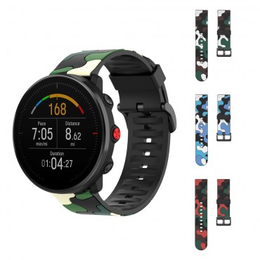 Szilikon óraszíj "Camo" Mobvoi TicWatch Pro 3 / Pro 4 / LTE / GTX órákhoz