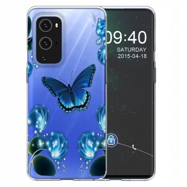 TPU gél tok "Blue Butterfly" OnePlus 9 Pro készülékekhez
