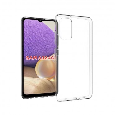 TPU gél tok Samsung Galaxy A32 készülékekhez - átlátszó