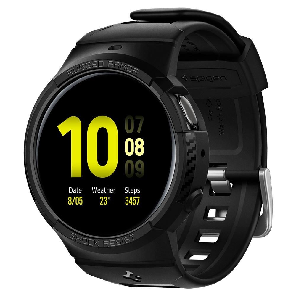 Tok Spigen "Rugged Armor Pro" Samsung Galaxy Watch Active 2 44mm órákhoz - black