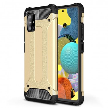 Strapabíró tok "Rock" Samsung Galaxy A51 5G készülékekhez - arany