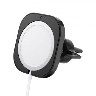Autós tartó Spigen "MagFit" a MagSafe vezeték nélküli töltőhöz - black Autós tartó Spigen "MagFit" a MagSafe vezeték nélküli töltőhöz - black
