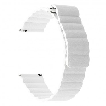 Óraszíj valódi Huawei Watch GT2 42 mm készülékekhez bőrből mágneses zárással - feher