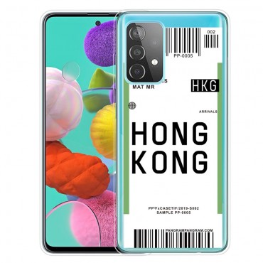 TPU gél tok "Plane Ticket" Samsung Galaxy A72 / Galaxy A72 5G készülékekhez - Hong Kong