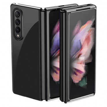Prémium tok "Electroplated" Samsung Galaxy Z Fold3 5G készülékekhez - fekete