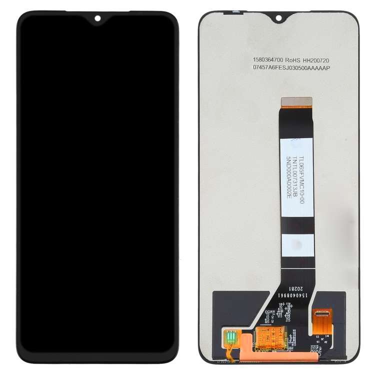 LCD kijelző Xiaomi Poco M3 / Redmi 9T készülékekhez - fekete - AA minőség