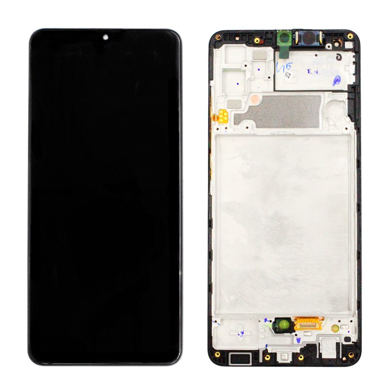 LCD kijelző Samsung Galaxy A32 készülékekhez - fekete - OEM - AAA minőség