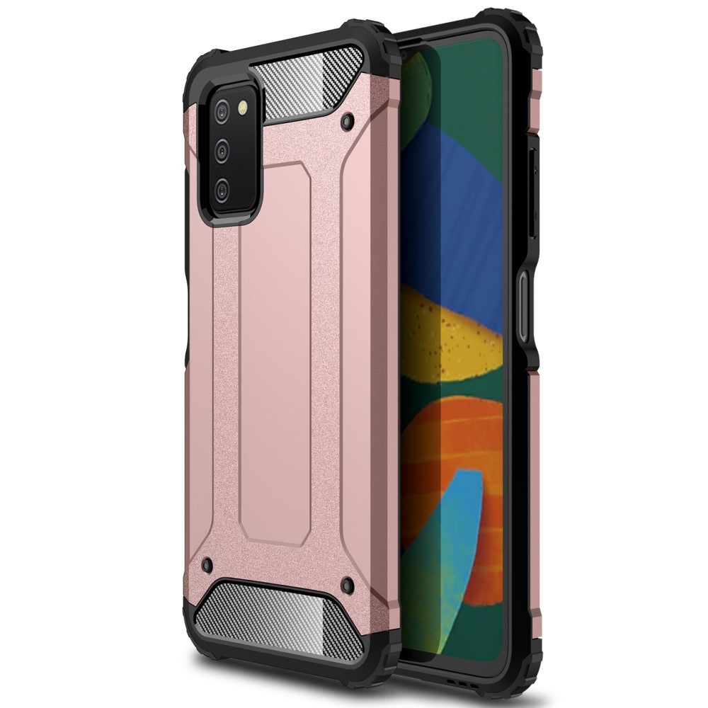 Strapabíró tok "Rock" Samsung galaxy A03s készülékekhez - rózsaszín