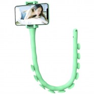 Autós telefon tartó "Caterpillar" - egyedi hernyó alakú autós tartó tapadó felülettel - zöld