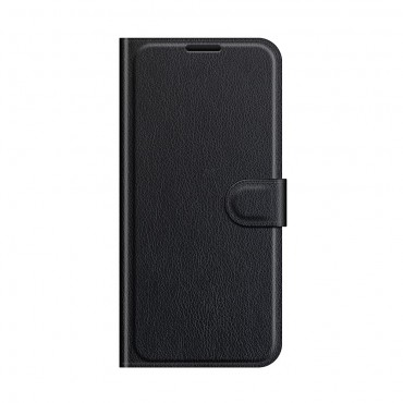 Nyitható tok "Litchi" Huawei P50 készülékekhez - fekete