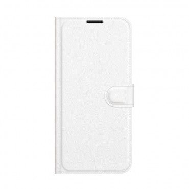 Nyitható tok "Litchi" Huawei P50 készülékekhez - fehér