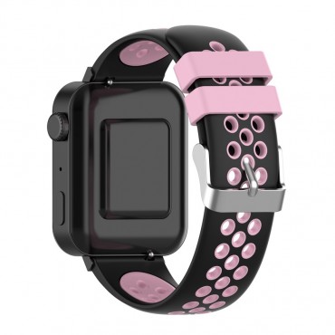 Szilikon óraszíj Xiaomi Mi watch órákhoz "Dots" - rózsaszín