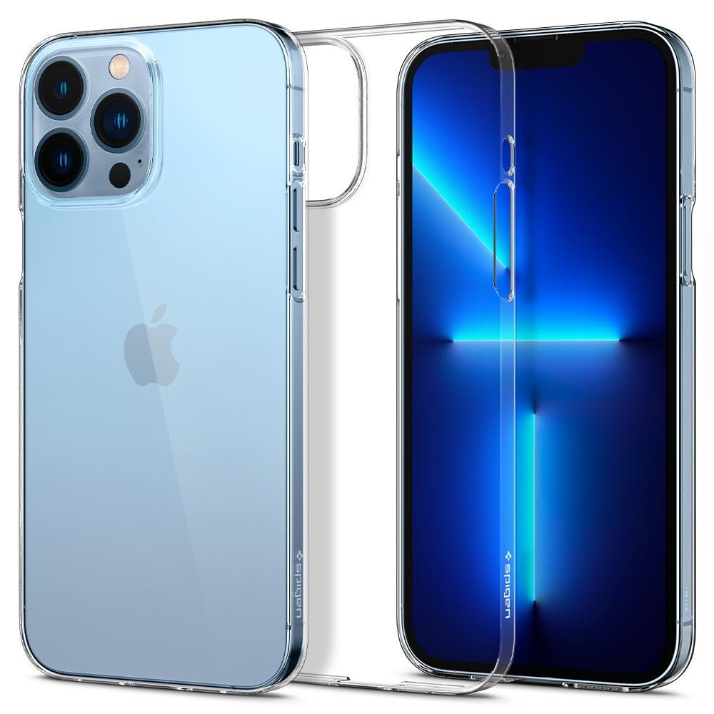 Tok Spigen "Air Skin" iPhone 13 Pro Max készülékekhez - crystal clear