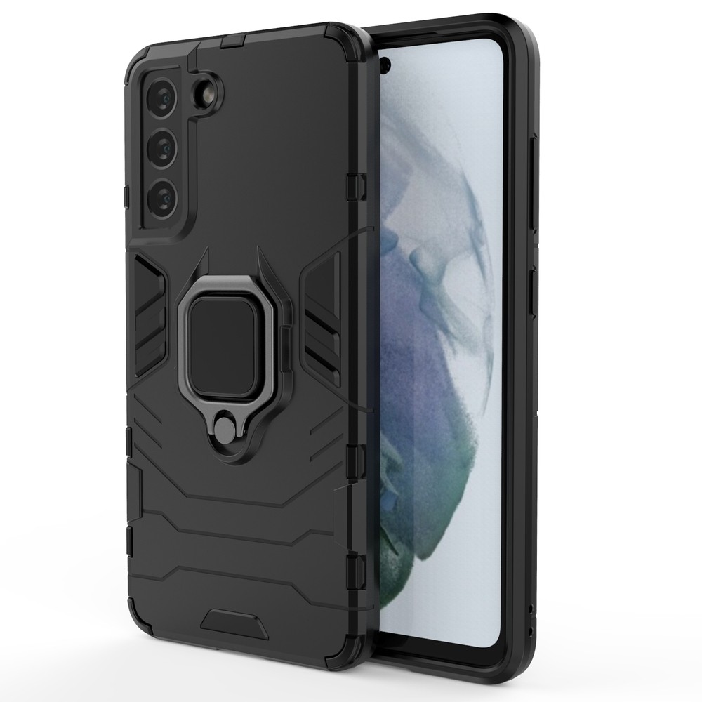 Strapabíró tok "Impact X Ring" Samsung Galaxy S21 FE 5G készülékekhez - fekete