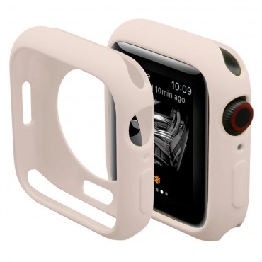 Full body TPU gél tok Apple Watch Series 7 41mm órákhoz - rózsaszín