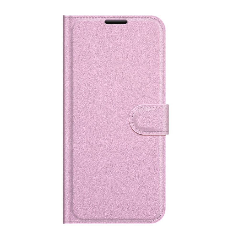 Nyitható tok "Litchi" Samsung Galaxy S22 készülékekhez - rózsaszín