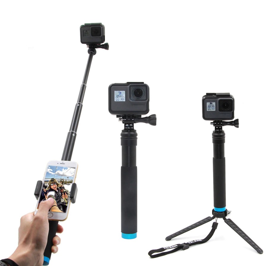 Selfie stick és tripod GoPro sportkamerákhoz "Telesin"