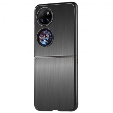 Prémium hibrid tok "Steel Brush" Huawei P50 Pocket készülékekhez - fekete Prémium hibrid tok "Steel Brush" Huawei P50 Pocket készülékekhez - fekete