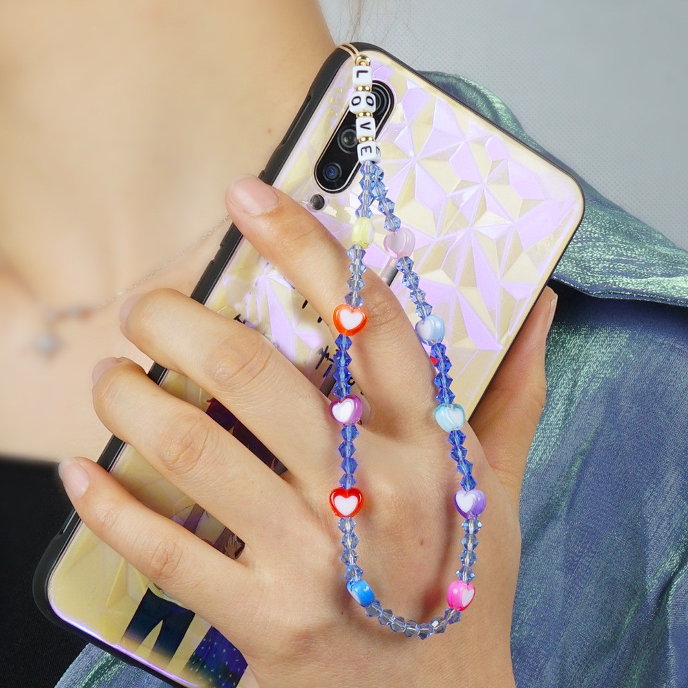 Karkötő telefonra Stringie "Crystal Hearts"