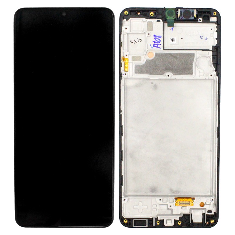 LCD kijelző Samsung Galaxy A22 4G készülékekhez - fekete - OEM - AAA minőség