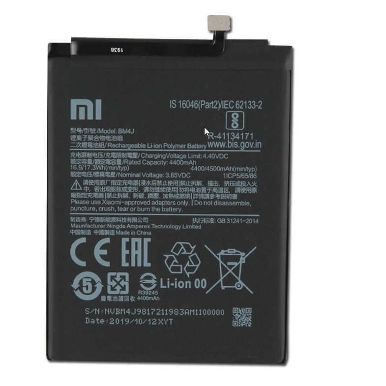Akkumulátor Xiaomi Redmi Note 8 Pro készülékekhez - 4500 mAh - 100% eredeti