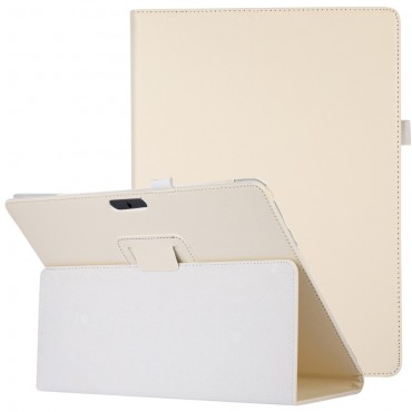 Nyitható tok "Litchi" Microsoft Surface Pro 8 készülékekhez - fehér