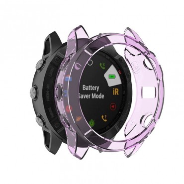 TPU gél tok Garmin Fenix 6X / Fenix 6X Pro órákhoz - lila