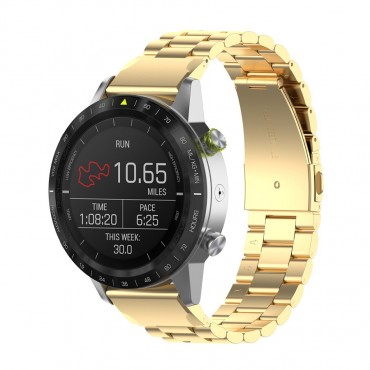 Óraszíj rozsdamentes acélból Garmin Fenix 6X / Fenix 6X Pro órákhoz "Glamour" -  arany