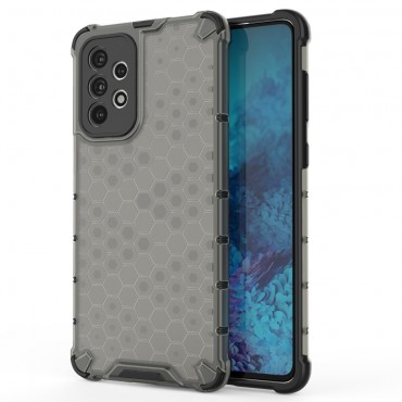 TPU gél tok "Honeycomb" Samsung Galaxy A73 5G készülékekhez - fekete
