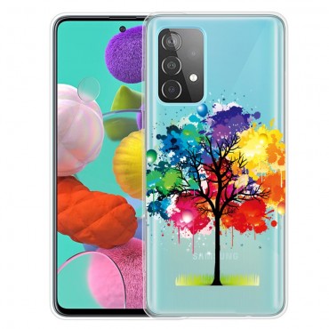 TPU gél tok "Rainbow Tree" Samsung Galaxy A73 5G készülékekhez