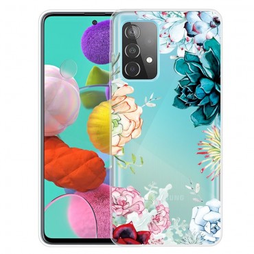 TPU gél tok "Lush Flowers" Samsung Galaxy A73 5G készülékekhez